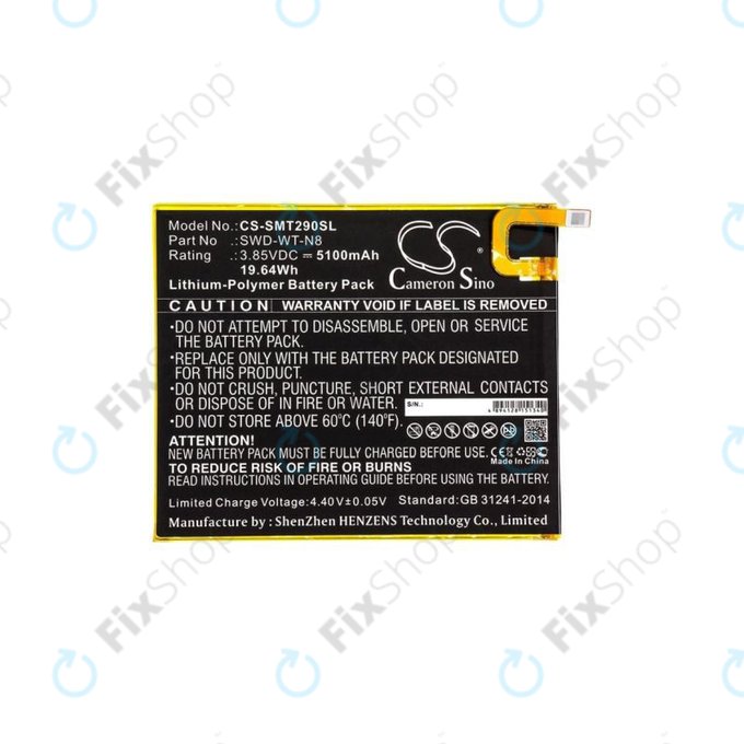Bateria do Samsung Tab A 8.0" 2019, SWD-WT-N8, 5100mAh, HQ