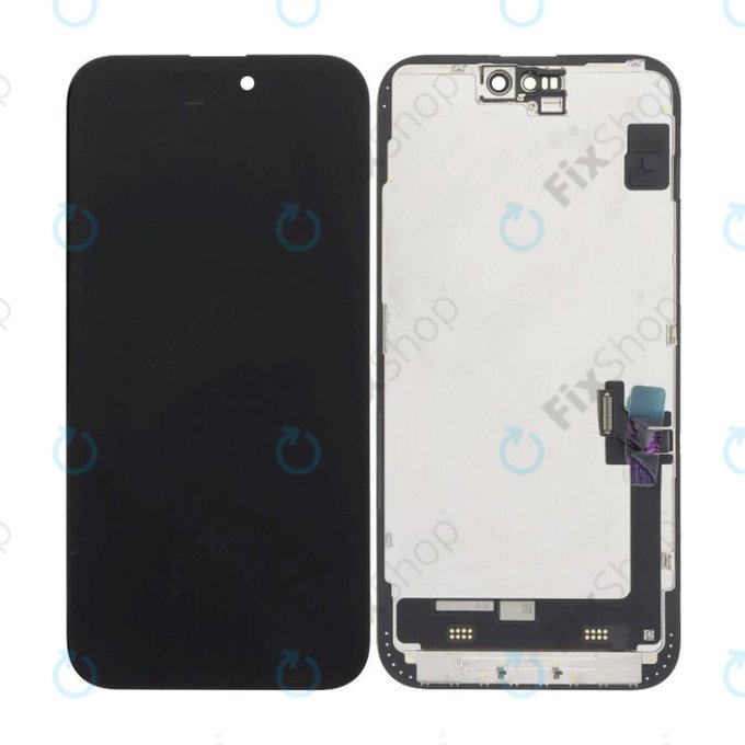 Wyświetlacz Soft OLED dla iPhone 15 Plus, Ekran dotykowy z ramką, FixPremium