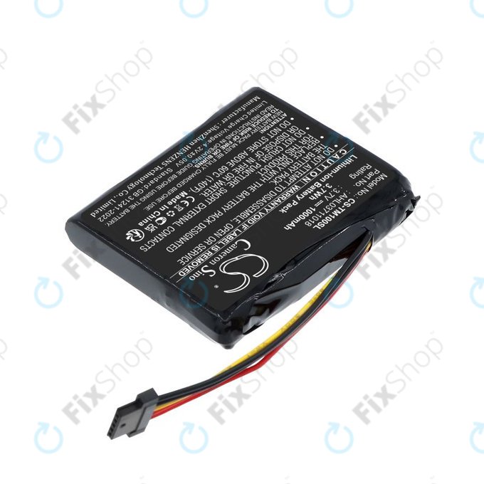 Bateria do TomTom GO 1000 Live, 1005, 2050, 1000mAh, Li-Ion, 3.7V, AHL03711018, HQ