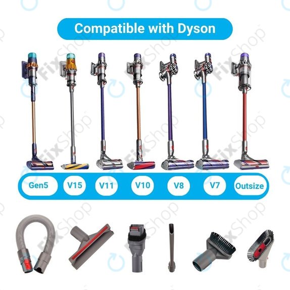 Dodatkowy Zestaw dysz (6pcs) do Dyson V-series, Outsize