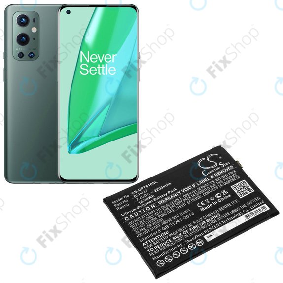 Bateria dla OnePlus 9 Pro LE2121 LE2125, 2200mAh, Li-Pol, 7.4 V, BLP827, HQ