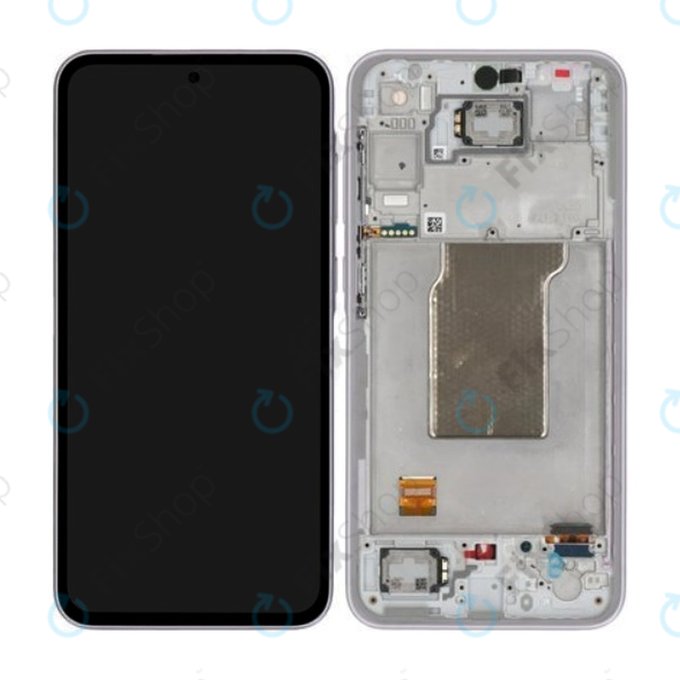 Wyświetlacz do Samsung A35 A356B, Ekran dotykowy z ramką, GH82-34221C, Awesome Lilac, Genuine Service Pack