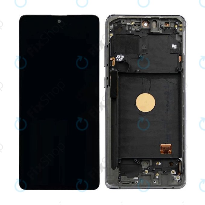 Wyświetlacz do Samsung Note 10 Lite N770F, Ekran dotykowy z ramką, Aura Black, TFT