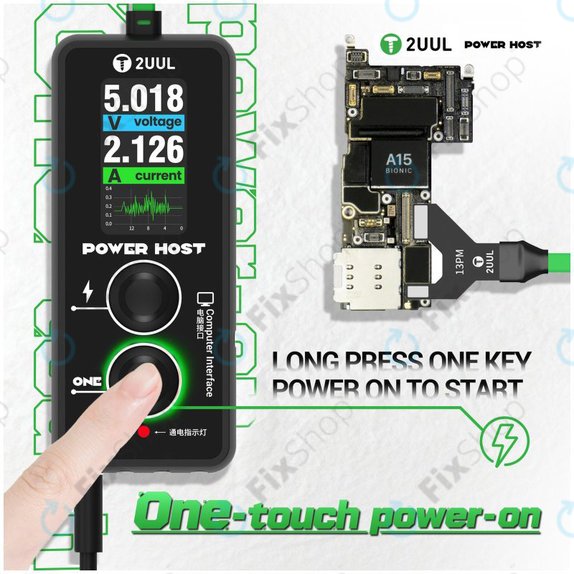 Cyfrowy tester napięcia i prądu USB-C (Power Host), 2UUL PW15