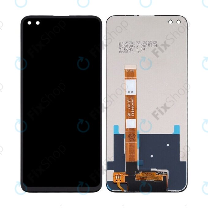 Wyświetlacz do Oppo Reno 4 Z 5G, CPH2065, Ekran dotykowy bez ramki, TFT