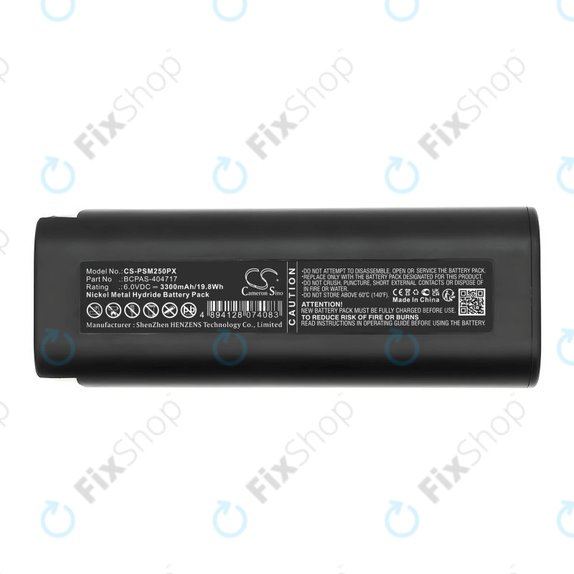 Bateria do Paslode 900400, 3300mAh, Ni-MH, 6V, 404400, BCPAS-404717, HQ