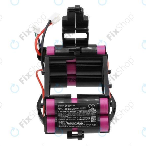 Bateria do Gorenje SVC-seria, 861789, Li-Ion, 18,0V 3000mAh, HQ