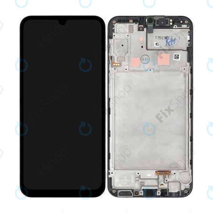 Wyświetlacz do Samsung A24 A245, Ekran dotykowy z ramką, GH82-28686A, Czarny, Black, Genuine Service Pack