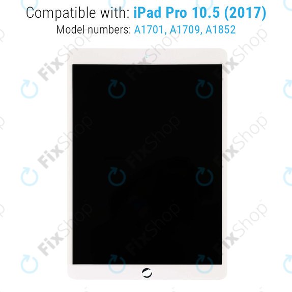 Wyświetlacz LCD dla iPad Pro 10.5" (2017), White, Ekran dotykowy bez ramki, Refurbished