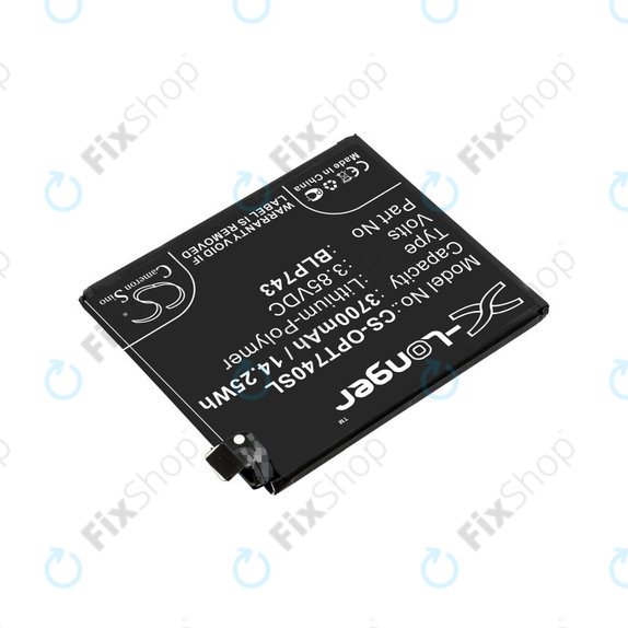 Bateria dla OnePlus 7T, 3700mAh, Li-Pol, 3.85 V, BLP743, HQ