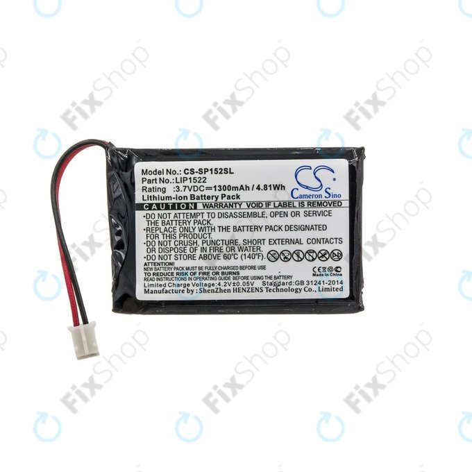 Bateria do kontrolera DualShock 4, Sony PlayStation 4, Slim, Pro, LIP1522, 1300mAh, HQ