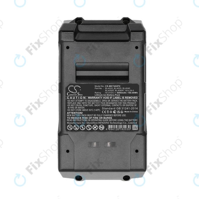 Bateria do Makita Cf001g, Ga005g, 4000mAh, Li-Ion, 40V, BL4020, HQ