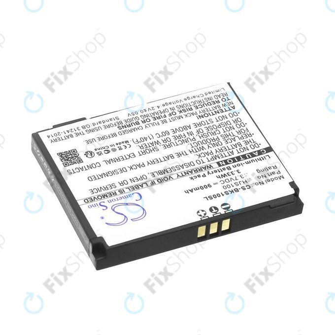 Bateria do Becker HJS 100, HJS100, Li-Ion, 3.7V, 900mAh, HQ
