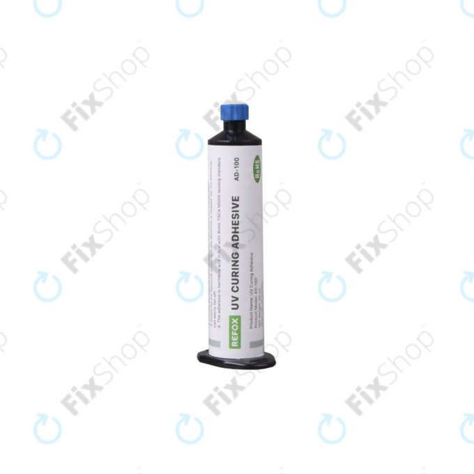Wodoodporny klej utwardzany UV, 30ml, Refox AD-100
