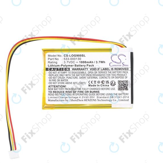 Bateria do Logitech G403, G703, G900, G903, 1000mAh, Li-Pol, 3.7V, 533-000130, HQ