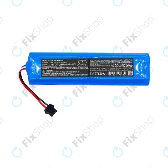 Bateria do Xiaomi EVA, EVE Plus, Viomi S9, Lenovo T1 Pro, Lydsto R1, R1 Pro, S1, S1 Pro, NR18650 M26-4S2P, SUN-INTE-181, H18650CH-4S2P Li-Ion 14,4V 5200mAh HQ