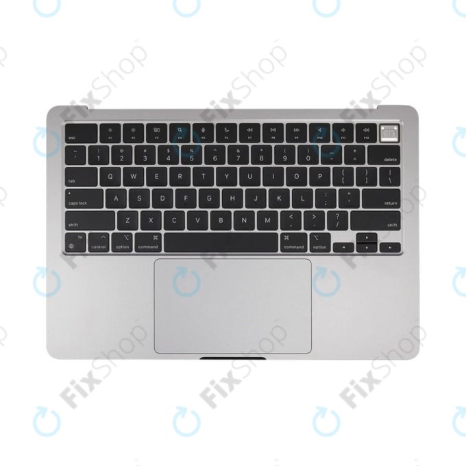 Górna rama klawiatury do MacBook Air 13", A3113 (2024), z klawiaturą US i baterią, Space Gray, 661-40227, Genuine Apple
