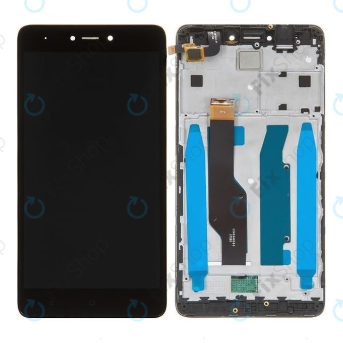 Wyświetlacz do Xiaomi Redmi Note 4 SD Global, Redmi Note 4X, Ekran dotykowy z ramką, Czarny, Black, TFT