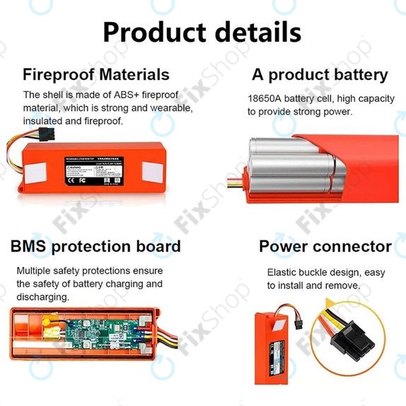 Bateria do Xiaomi Roborock-seria, Mi Robot Vacuum Mop 1S, Xiaowa-seria, BRR-2P4S-5200, Li-Ion, 5200mAh