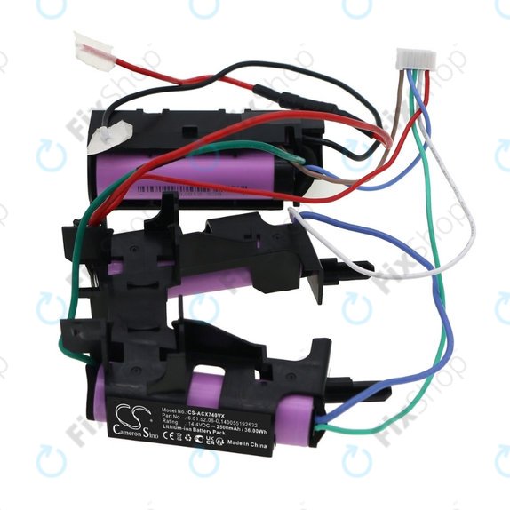 Bateria do AEG 900, AG, CX7, BP, DB, EER, ZB-seria, 140026702013, 140055192532, 140112523026, 140134299050, 4055420998, 6.01.52.06-0, Li-Ion, 14,4V 2500mAh, HQ