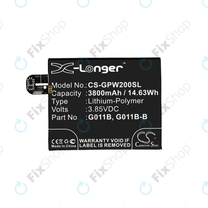 Bateria dla Google Pixel 2 XL G011C, 3800mAh, Li-Pol, 3.85 V, G011B, HQ