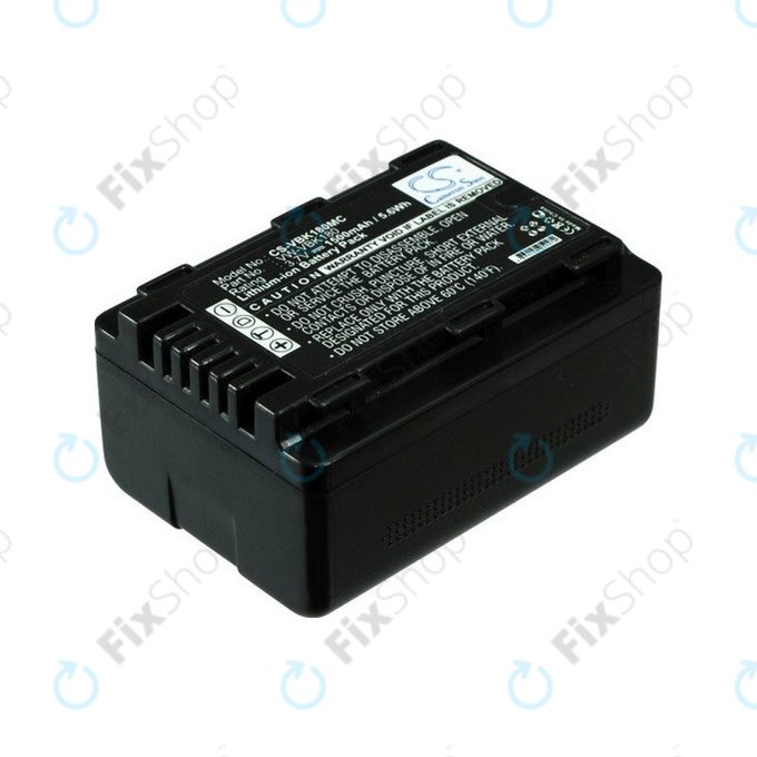 Bateria do Panasonic HDC, HC a SDR, 1500mAh, Li-Ion, 3.7V, VW-VBK180, HQ