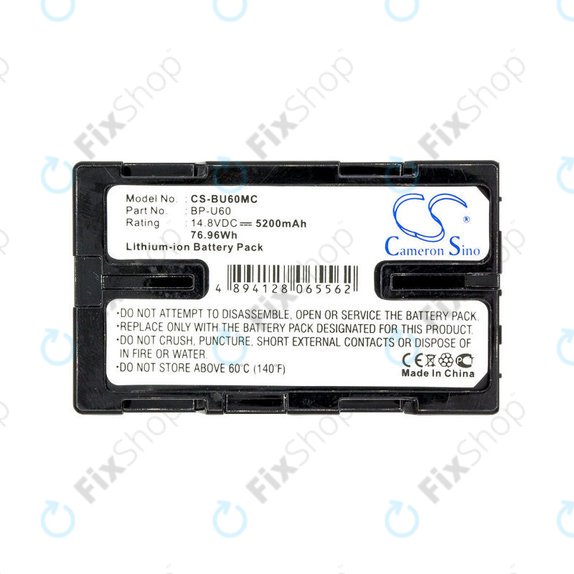 Bateria do Sony HD422, PMW-100, 200, PMV-Ex1, F3, 5200mAh, Li-Ion, 14.8V, BP-U60, HQ