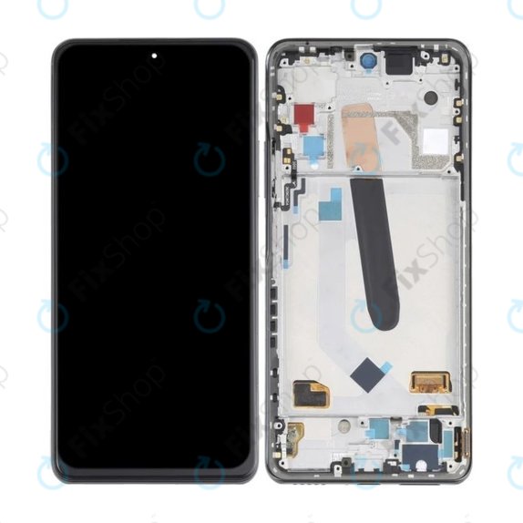 Wyświetlacz OLED do Xiaomi Poco F3, Ekran dotykowy z ramką, Night Black