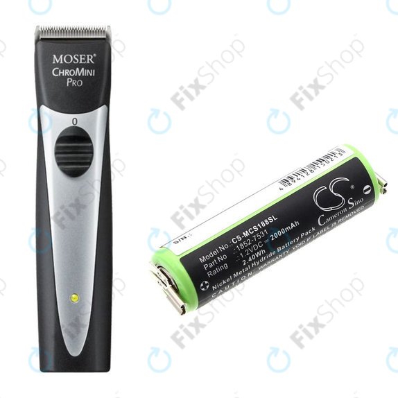 Bateria do Moser Easy Style 1881, 2000mAh, Ni-MH, 1.2V, 1852-7531, HQ