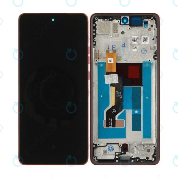 Wyświetlacz dla Motorola Moto G86 5G, Ekran dotykowy z ramką, Chrysanthemum, 5D68C30477, Genuine Service Pack