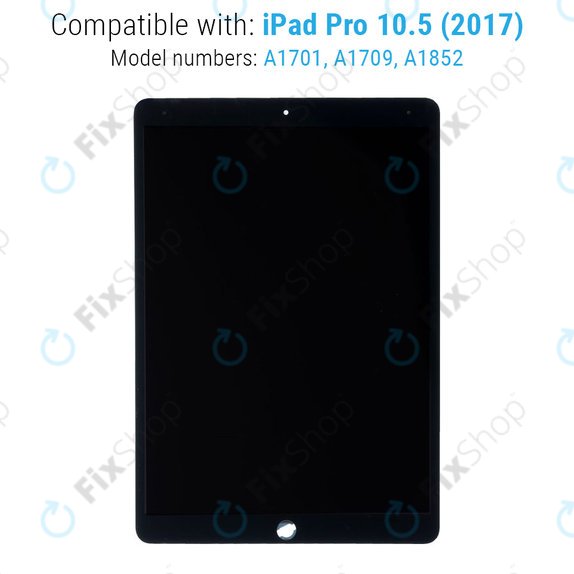 Wyświetlacz LCD dla iPad Pro 10.5" (2017), Black, Ekran dotykowy bez ramki