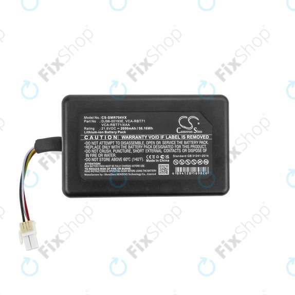 Bateria do Samsung PowerBot R7040, DJ96-00193E, VCA-RBT71, Li-Ion, 21,6V 2600mAh, HQ