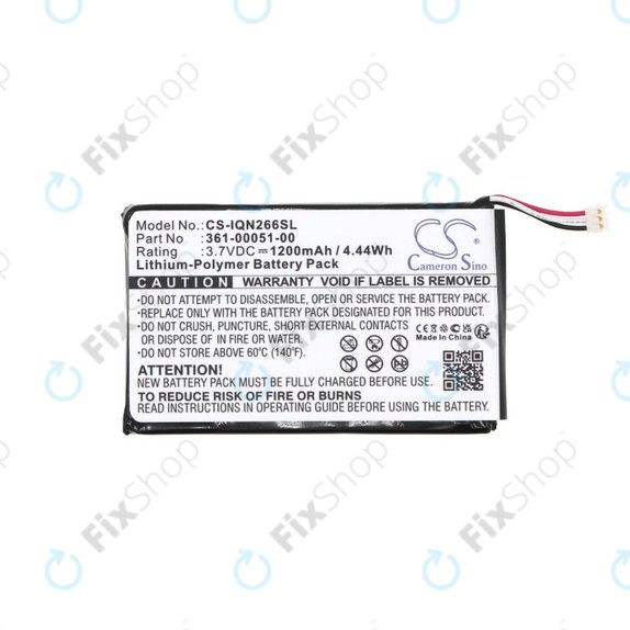 Bateria do Garmin Nüvi 2660, 1200mAh, Li-Pol, 3.7V, 361-00051-00, HQ