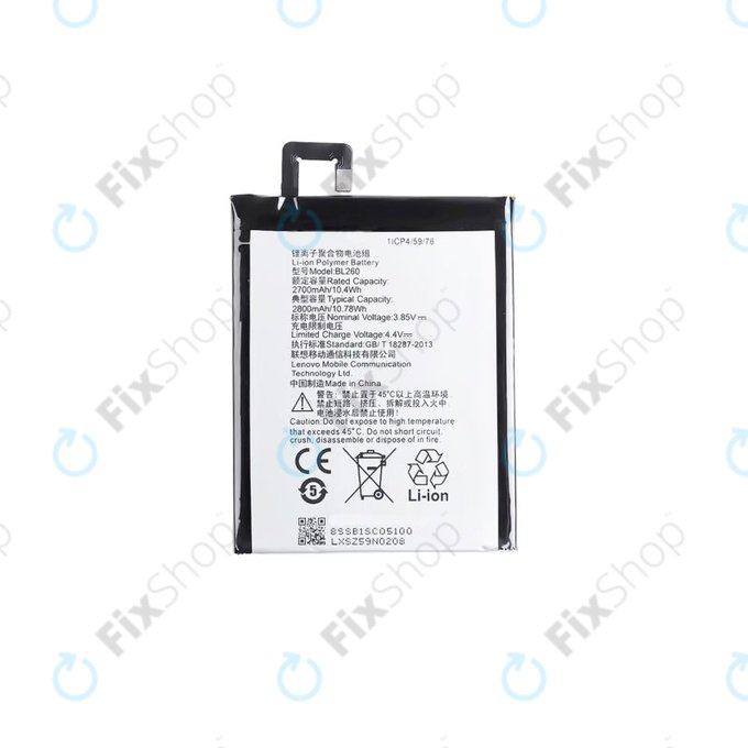 Bateria do Lenovo VIBE S1 Lite, BL260, 2800mAh