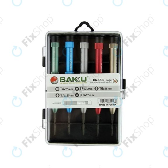 Zestaw śrubokrętów do laptopów, Baku BK-5530, 5szt
