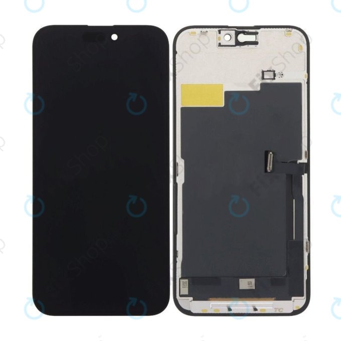 Wyświetlacz Hard OLED dla iPhone 15 Pro Max, Ekran dotykowy z ramką, FixPremium