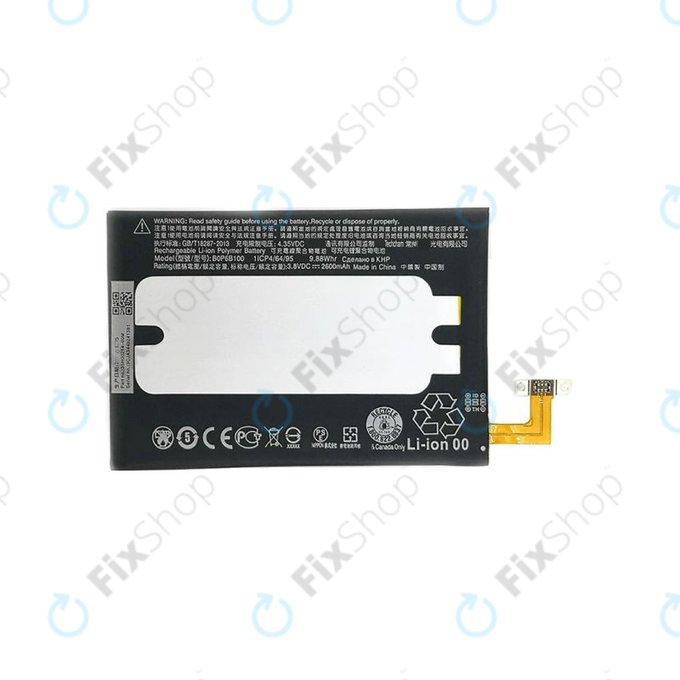 Bateria do HTC One M8, BOP6B100, 2600mAh