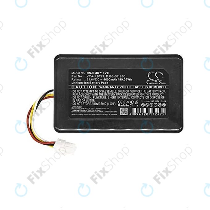 Bateria do Samsung PowerBot R7040, VCA-RBT71, DJ96-00193C, DJ96-00202A, Li-Ion, 21,6V 4600mAh, HQ