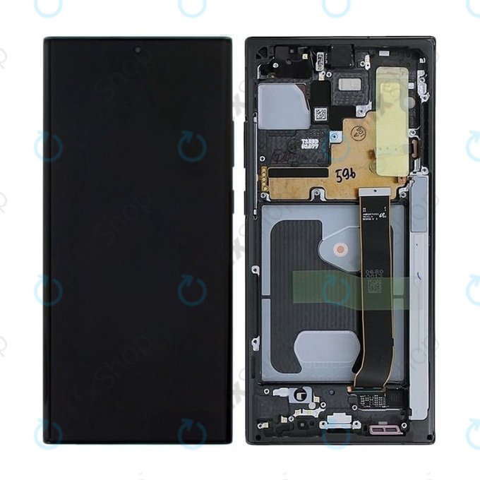 Wyświetlacz do Samsung Note 20 Ultra N986B, Ekran dotykowy z ramką, GH82-23596A, GH82-31461A, GH82-23621A, GH82-23622A, GH82-23597A, GH82-31454A, Mystic Black, Genuine Service Pack