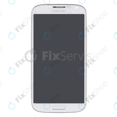Wyświetlacz OLED do Samsung S4 i9505, Ekran dotykowy z ramką, White Frost