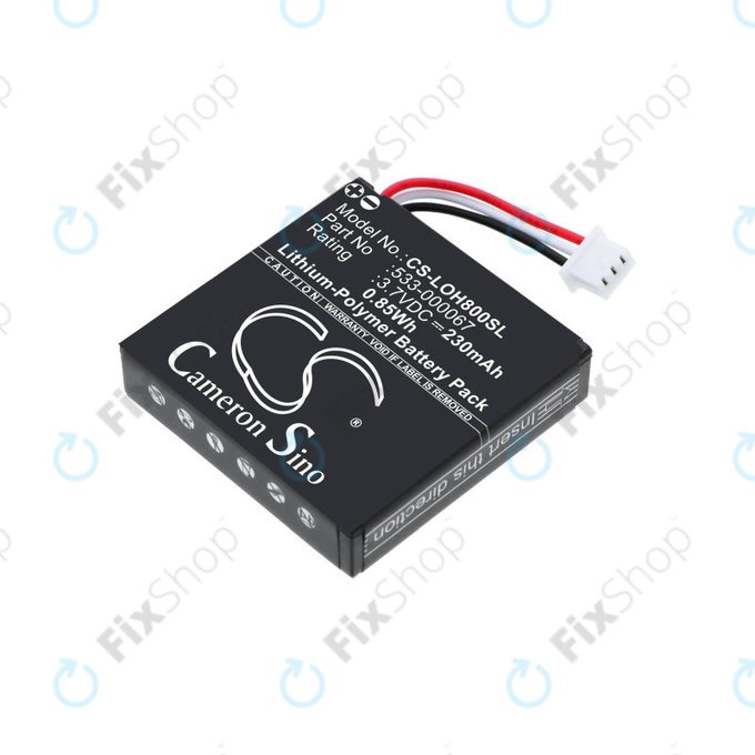 Bateria do Logitech H800, 230mAh, Li-Pol, 3.7V, 533-000067, HQ