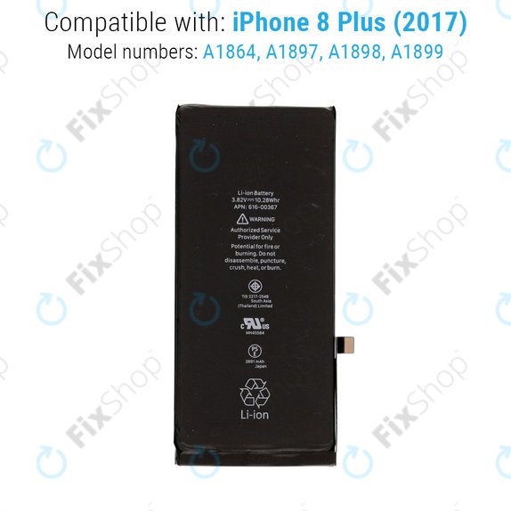 Bateria dla iPhone 8 Plus, 2691mAh