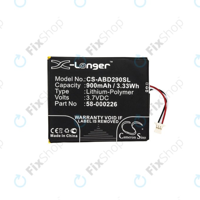 Bateria do Amazon Kindle 10th, Basic 10th, 10th 2019, Touch 2019, 26S1019, 58-000226, 900mAh, HQ