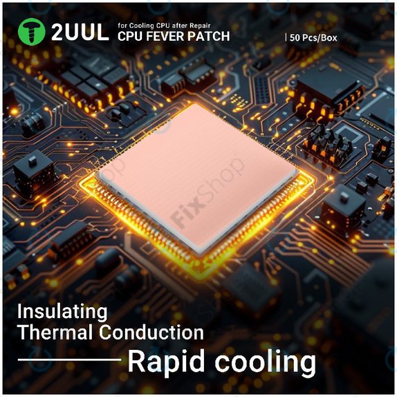 Termopad do CPU, chłodzenie, 2UUL SC09, 17x15x1.5mm