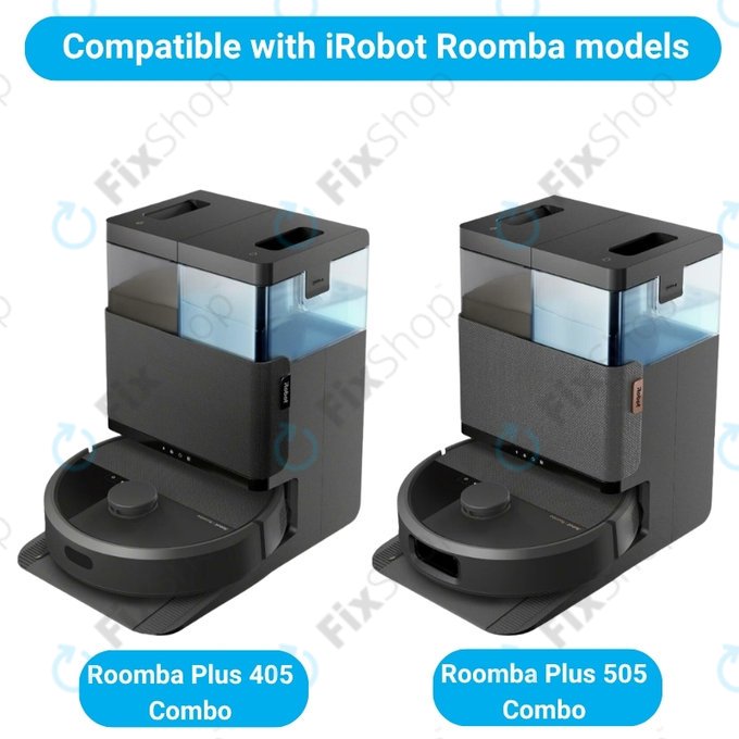 Zestaw części zamiennych do iRobot Roomba Plus 405 Combo, 505 Combo (2x Główna szczotka, 4x Filtr, 4x Szczotka boczna)