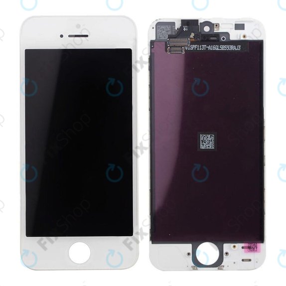 Wyświetlacz dla iPhone 5, White, Ekran dotykowy z ramką