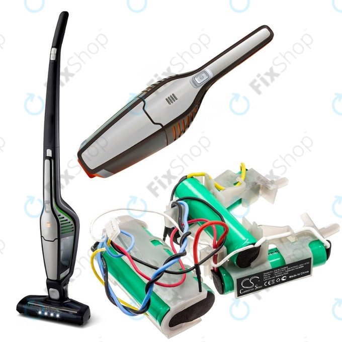 Bateria do Electrolux 900, CX7, ZB-seria, ERGO11, ERGO12, ERGO13, Ergorapido Plus, 8087979053, 809115702, VBHC7787E, Li-Ion, 18,0V 2500mAh, HQ