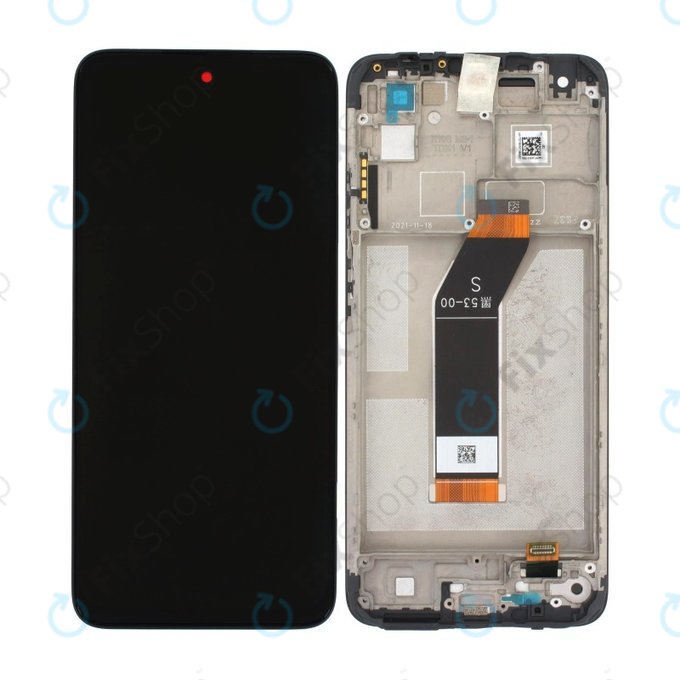 Wyświetlacz do Xiaomi Redmi 10 (2022), Ekran dotykowy z ramką, Czarny, Black, TFT