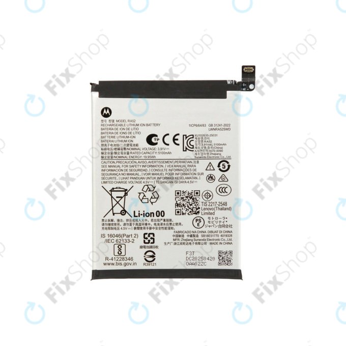 Bateria dla Motorola Moto G86 5G, RA52, Li-Ion, SB18E51770, Genuine Service Pack