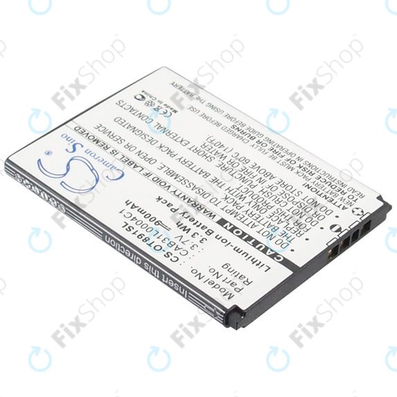 Bateria do Alcatel One Touch, OT, TCL A, Vodafone, 900mAh, Li-ion, 3.7V, CAB31L0004C1, HQ